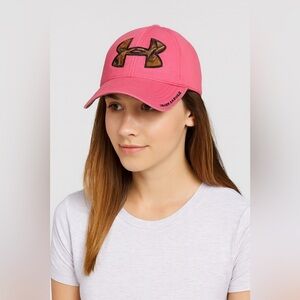 Under Armor Pink Forest Camo Cap